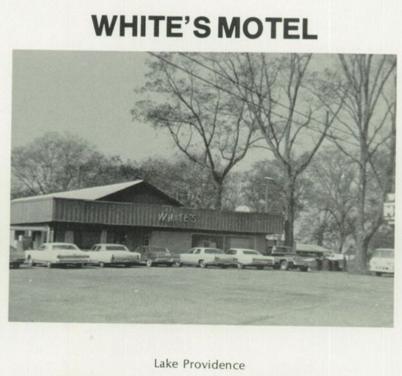 Whites Motel (Woodys Bar & Motel) - 1955 Yearbook Ad